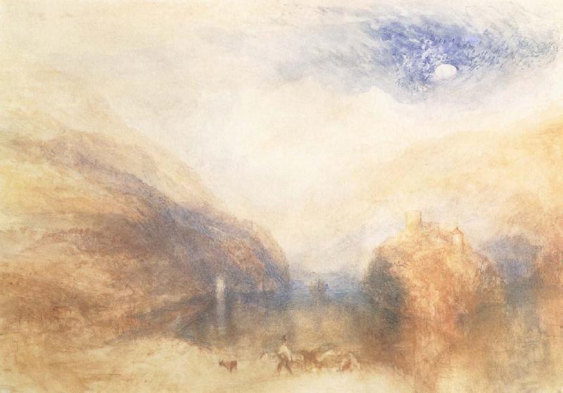 J.M.W. Turner The Lauerzersee with on Mythens